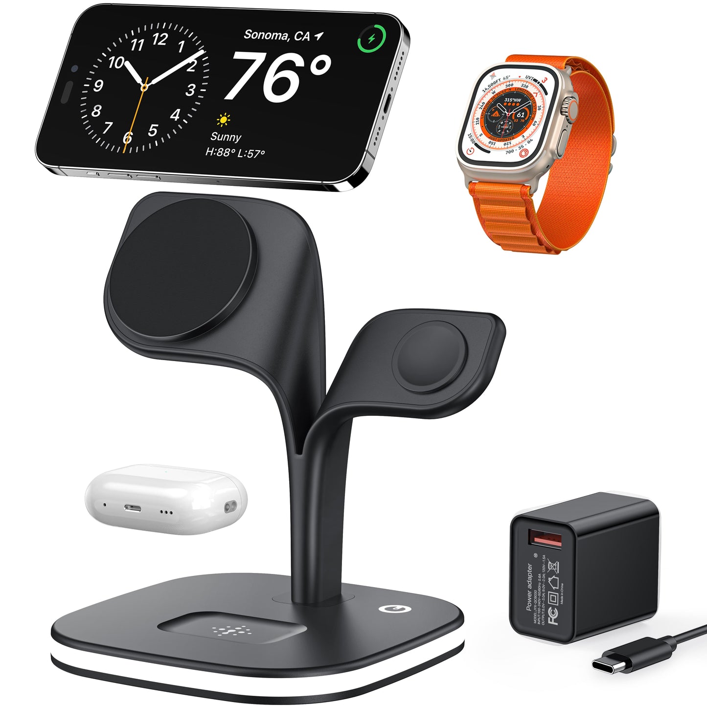 PowerDock 5™ – Magnetic Multi-Device Charger